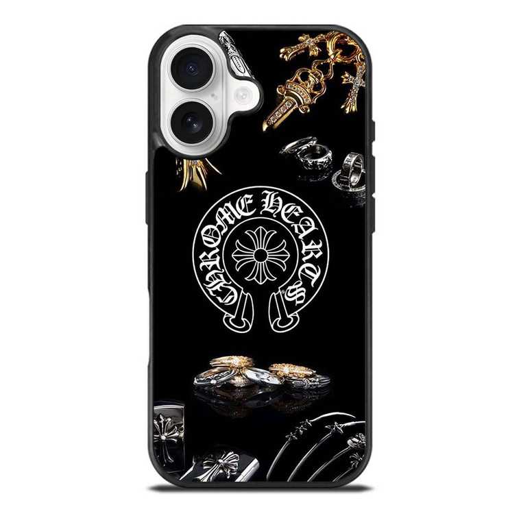 CHROME HEARTS METAL LOGO iPhone 17 Case Cover