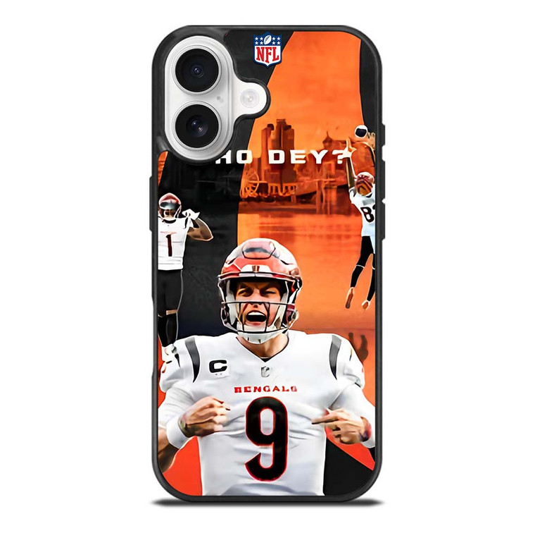 CINCINNATI BENGALS NFL JOE BURROW iPhone 17 Case Cover