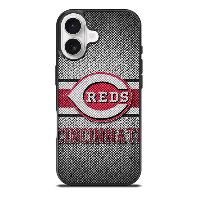 CINCINNATI RED MLB BASEBALL METAL iPhone 17 Case Cover