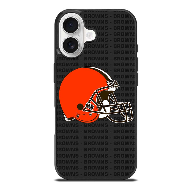 CLEVELAND BROWNS FOOTBALL TEXT iPhone 17 Case Cover