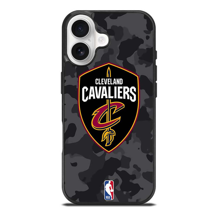 CLEVELAND CAVALIERS BLACK CAMO iPhone 17 Case Cover