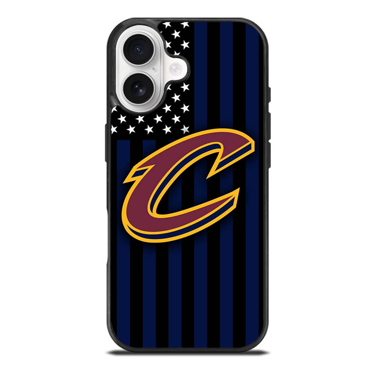CLEVELAND CAVALIERS NBA USA FLAG iPhone 17 Case Cover