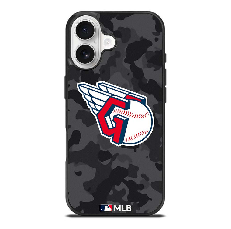 CLEVELAND GUARDIANS BASEBALL BLACK CAMO iPhone 17 Case Cover