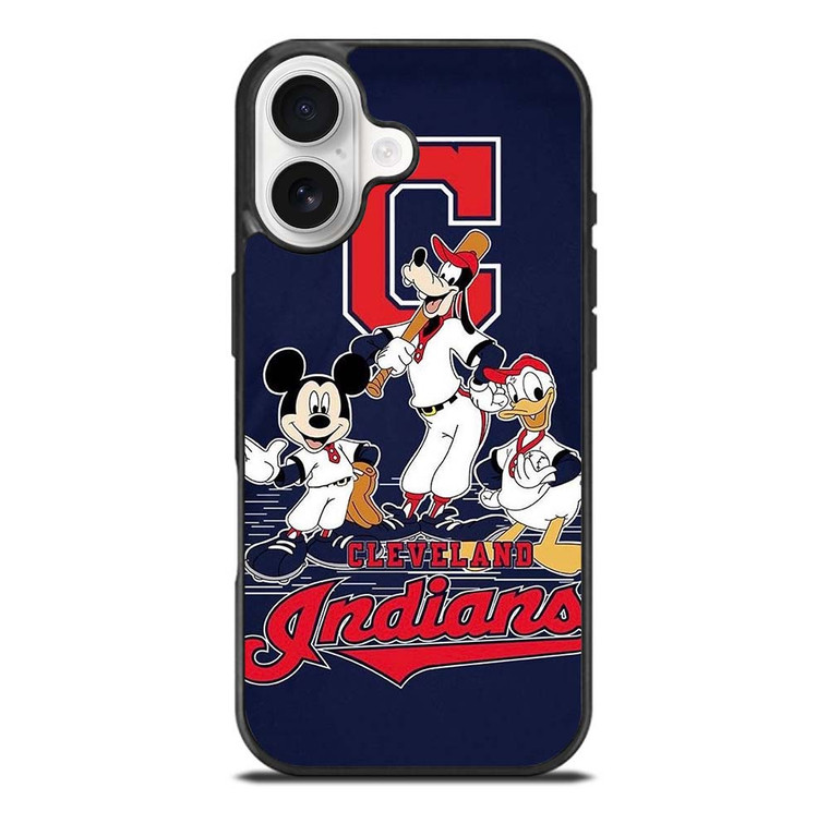 CLEVELAND INDIANS BASEBALL DISNEY MICKEY DONALD GOOFY iPhone 17 Case Cover