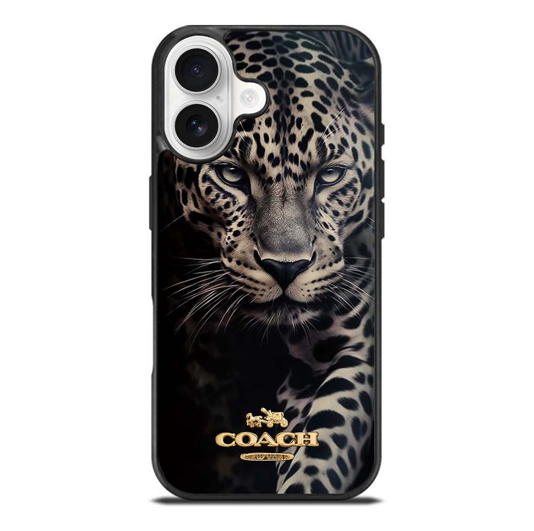 COACH NEW YORK LOGO LEOPARD iPhone 17 Case Cover