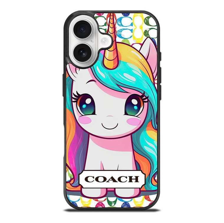 COACH NEW YORK LOGO PRETTY UNICORN iPhone 17 Case Cover