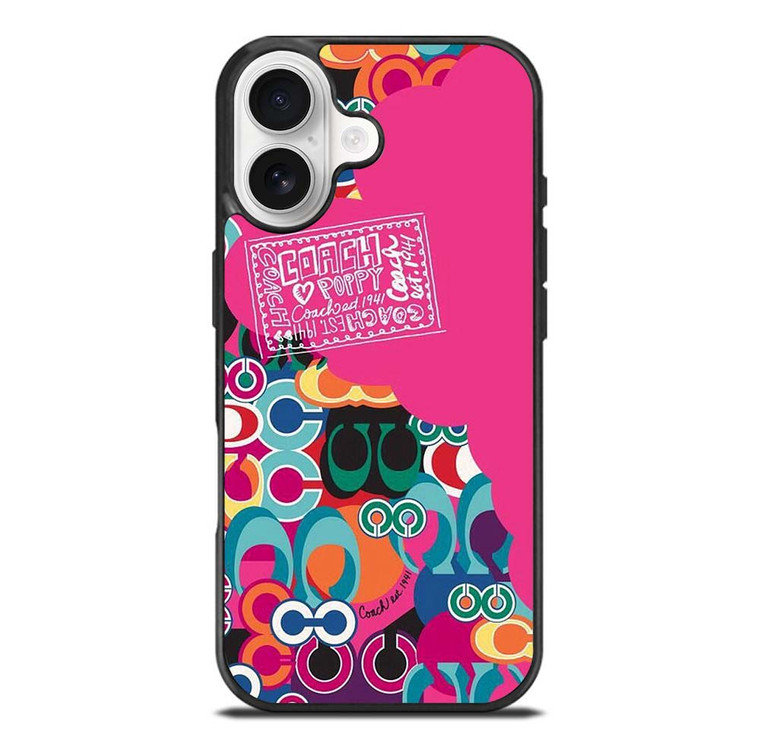 COACH NEW YORK POPPY COLOR FULL iPhone 17 Case Cover