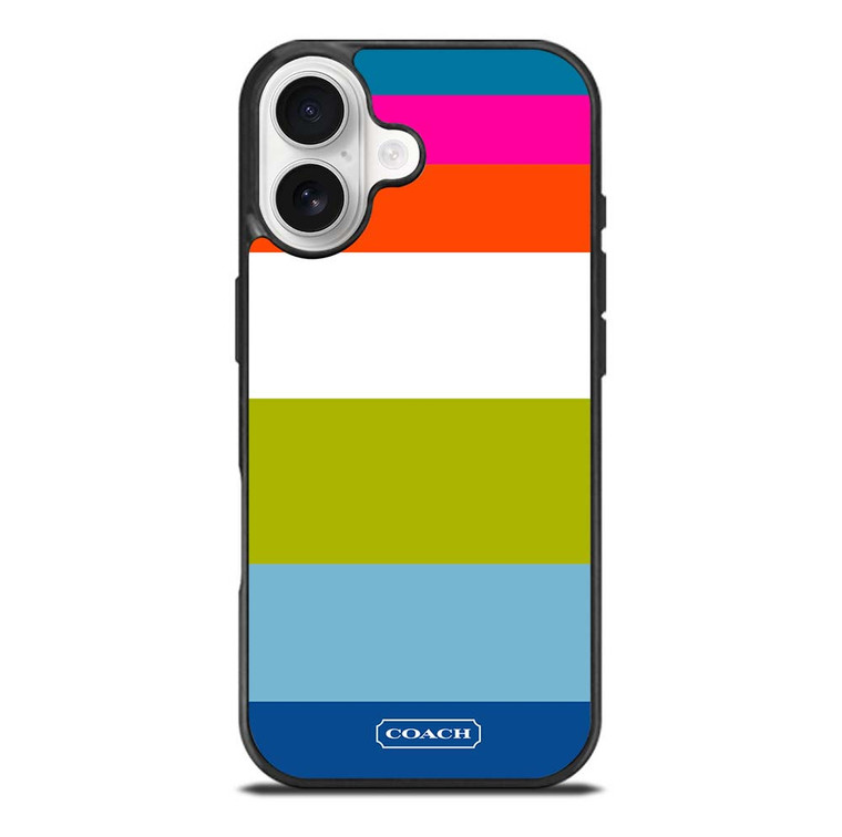 COACH NEW YORK STRIPE 2 iPhone 17 Case Cover