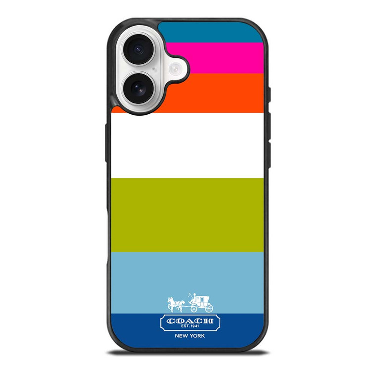 COACH NEW YORK STRIPE iPhone 17 Case Cover