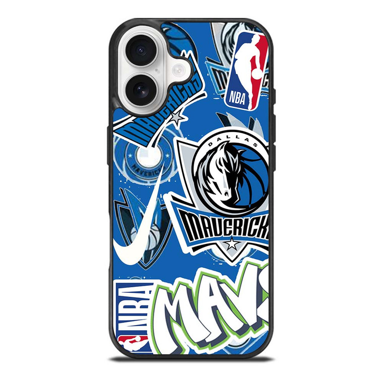 DALLAS MAVERICKS NBA STICKER BOMB iPhone 17 Case Cover