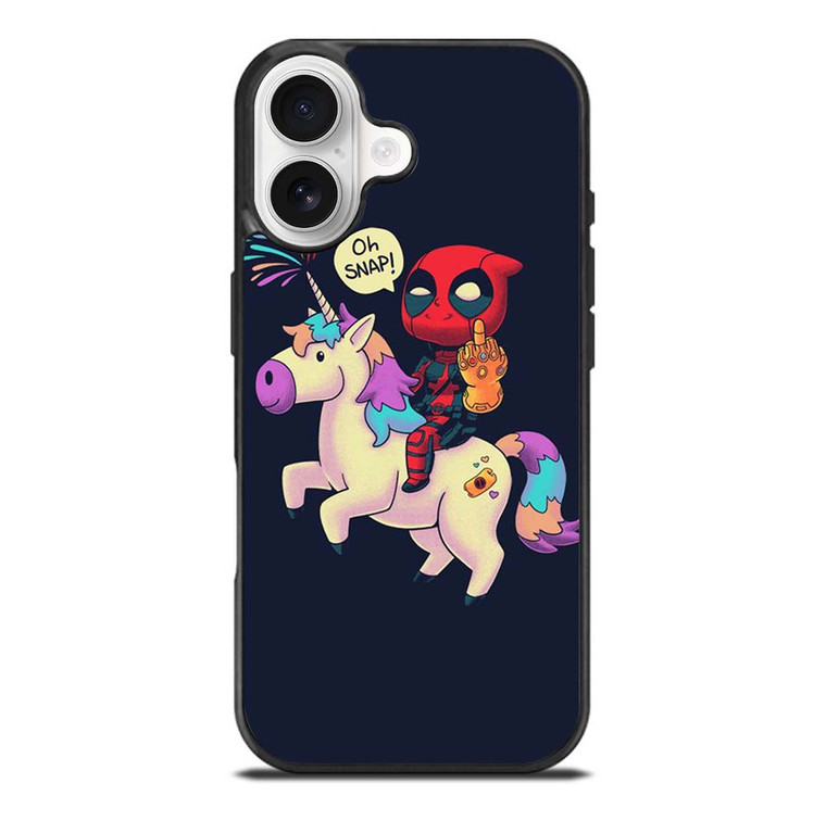 DEADPOOL UNICORN MIDDLE FINGERS iPhone 17 Case Cover