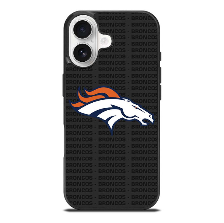 DENVER BRONCOS FOOTBALL TEXT iPhone 17 Case Cover