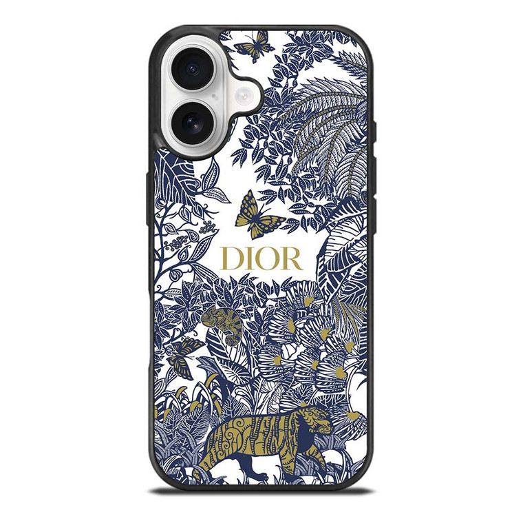 DIOR FLORAL BLUE iPhone 17 Case Cover