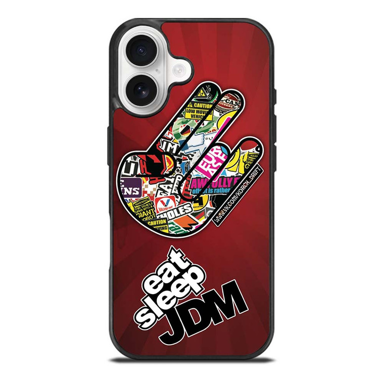EAT SLEEP JDM LOGO iPhone 17 Case Cover
