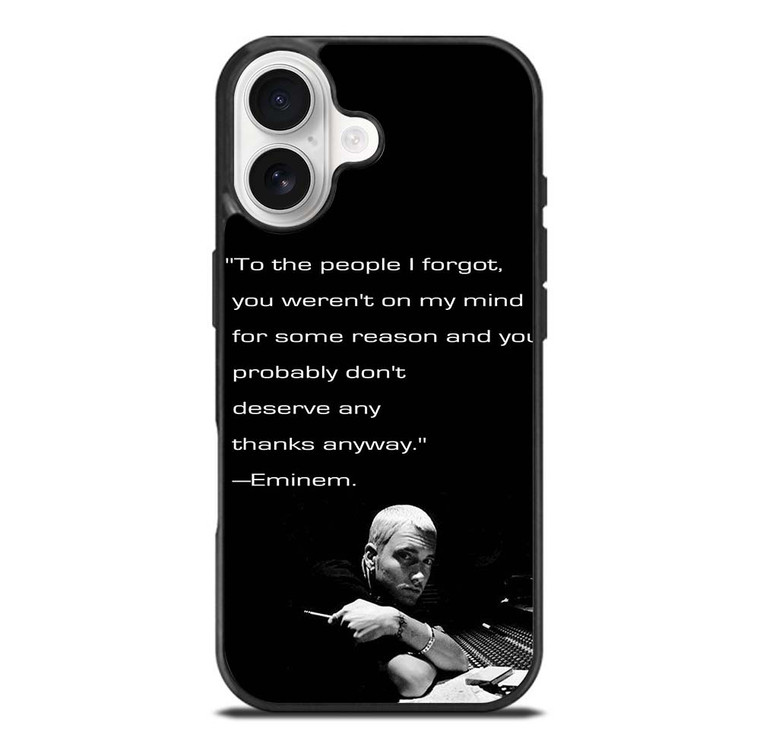 EMINEM RAPPER QUOTES 2 iPhone 17 Case Cover