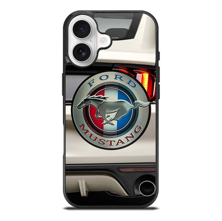 FORD MUSTANG CAR LOGO WHITE iPhone 17 Case Cover
