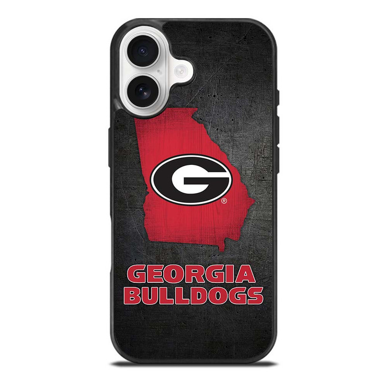 GEORGIA BULLDOGS SYMBOL METAL iPhone 17 Case Cover