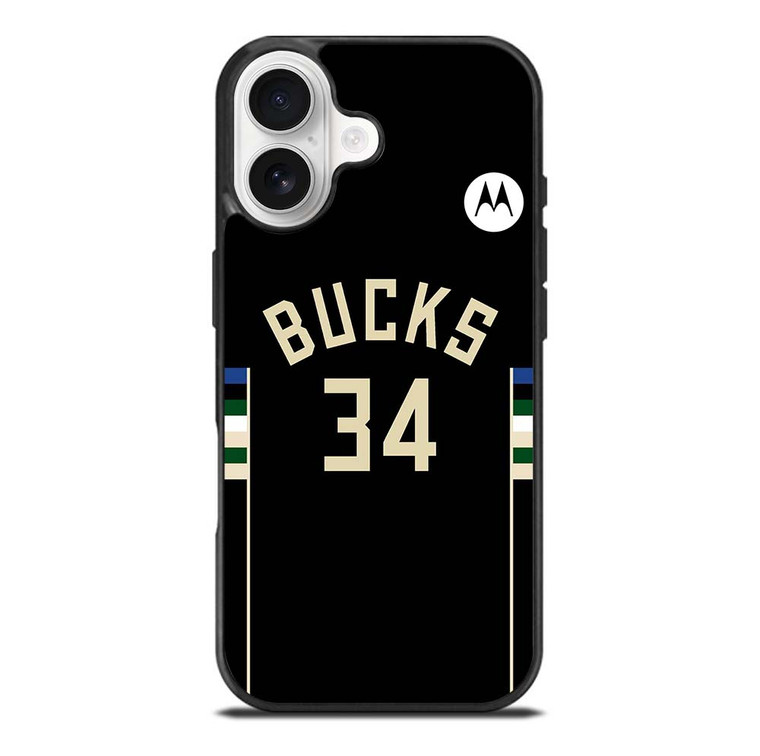 GIANNIS ANTETOKOUNMPU MILWAUKEE BUCKS KIT iPhone 17 Case Cover