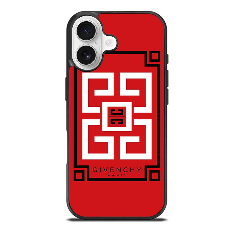 GIVENCHY PARIS ART LOGO RED iPhone 17 Case Cover