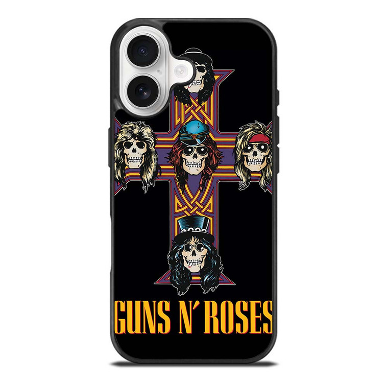 GUNS N ROSES ROCK BAND CROSS iPhone 17 Case Cover