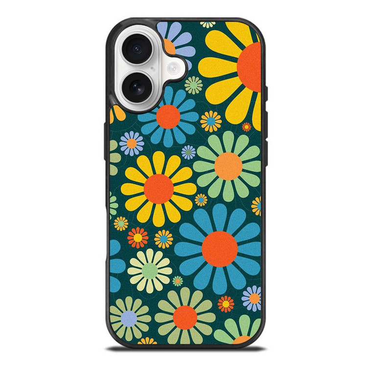 HIPPIE FLOWER PATTERN iPhone 17 Case Cover