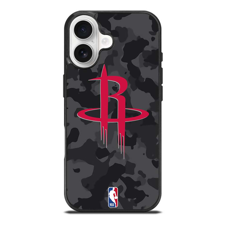 HOUSTON ROCKETS BLACK CAMO iPhone 17 Case Cover