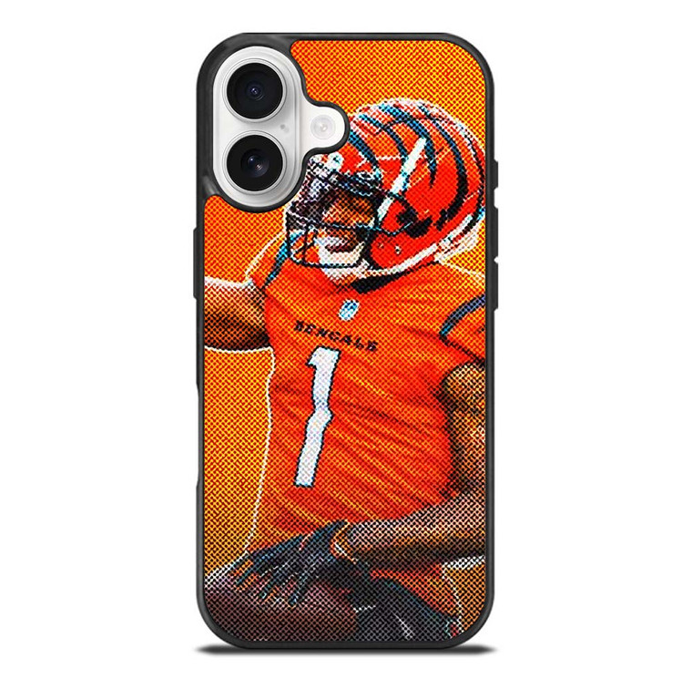 JAMARR CHASE CINCINNATI BENGALS NFL FOOTBALL 2 iPhone 17 Case Cover