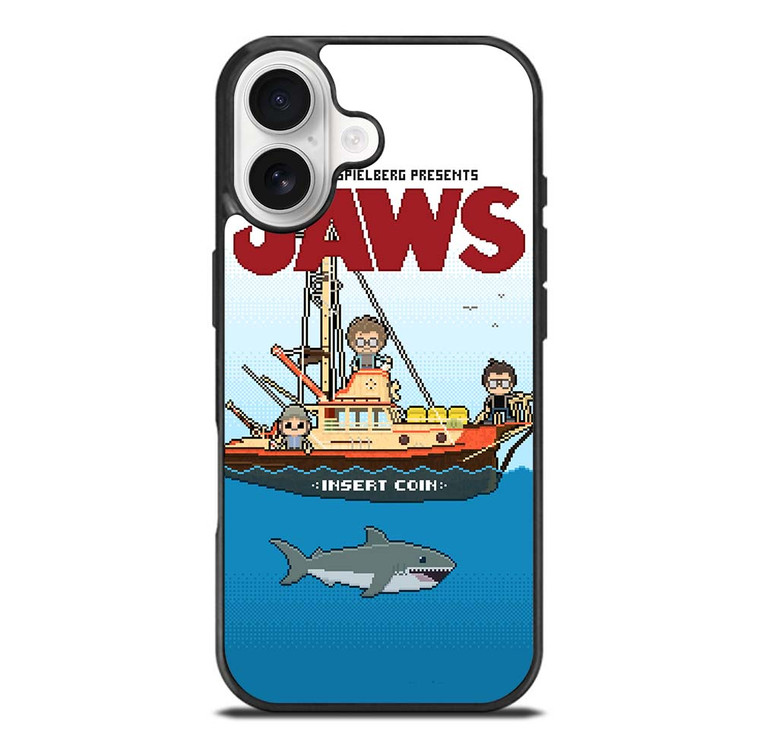 JAWS LOGO 8 BIT iPhone 17 Case Cover