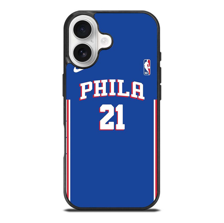 JOEL EMBIID PHILADELPHIA SIXERS NBA iPhone 17 Case Cover