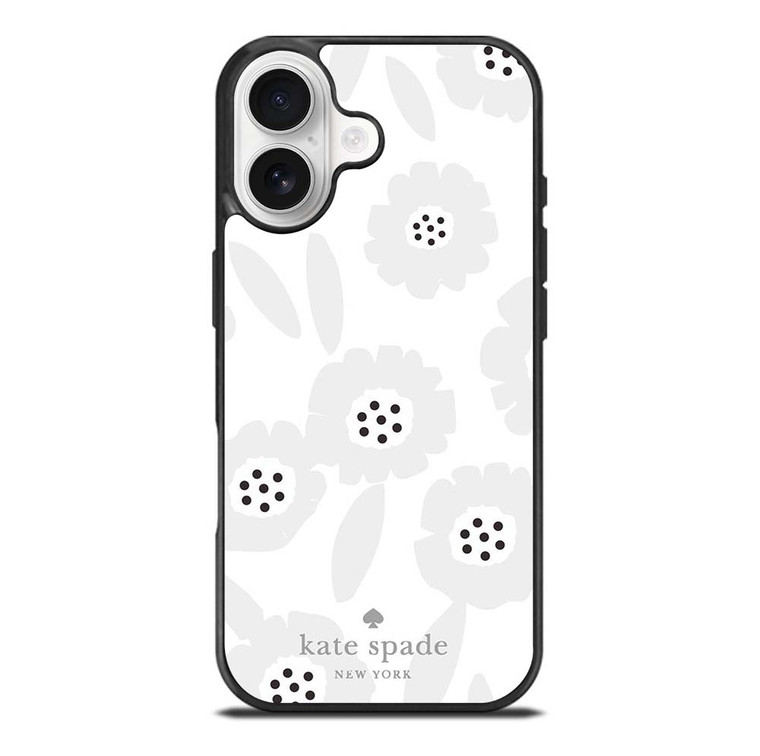 KATE SPADE GREY FLOWER iPhone 17 Case Cover
