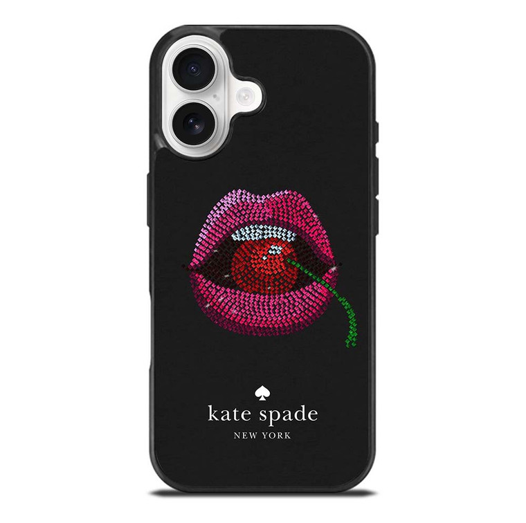 KATE SPADE NEW YORK LIPS AND CHERRY iPhone 17 Case Cover
