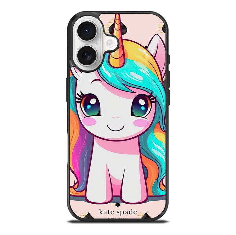 KATE SPADE NEW YORK LOGO PRETTY UNICORN iPhone 17 Case Cover