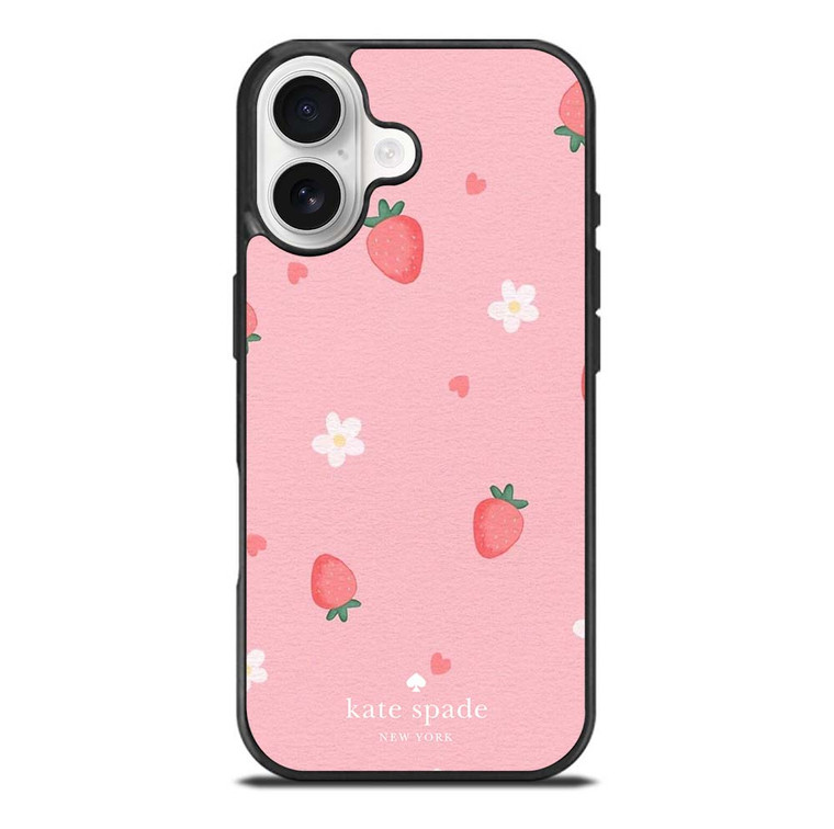 KATE SPADE NEW YORK LOGO STRAWBERRIES iPhone 17 Case Cover