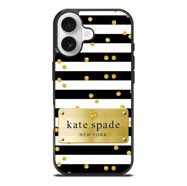 KATE SPADE POLKADOTS GOLD iPhone 17 Case Cover