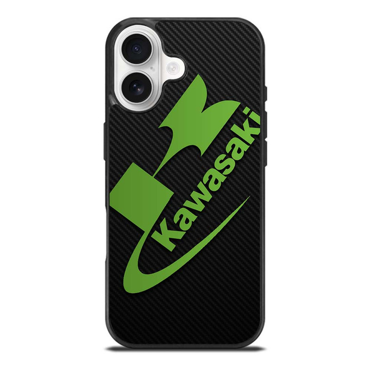 KAWASAKI MOTOR LOGO CARBON iPhone 17 Case Cover