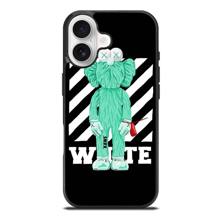 KAWS ICON OFF WHITE LOGO iPhone 17 Case Cover