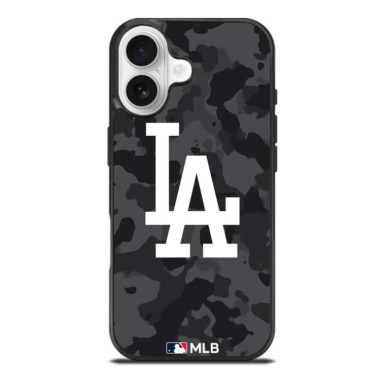 LOS ANGELES DODGERS BASEBALL BLACK CAMO iPhone 17 Case Cover