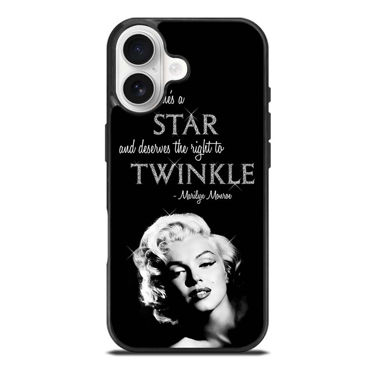 MARILYN MONROE BLACK QUOTES iPhone 17 Case Cover