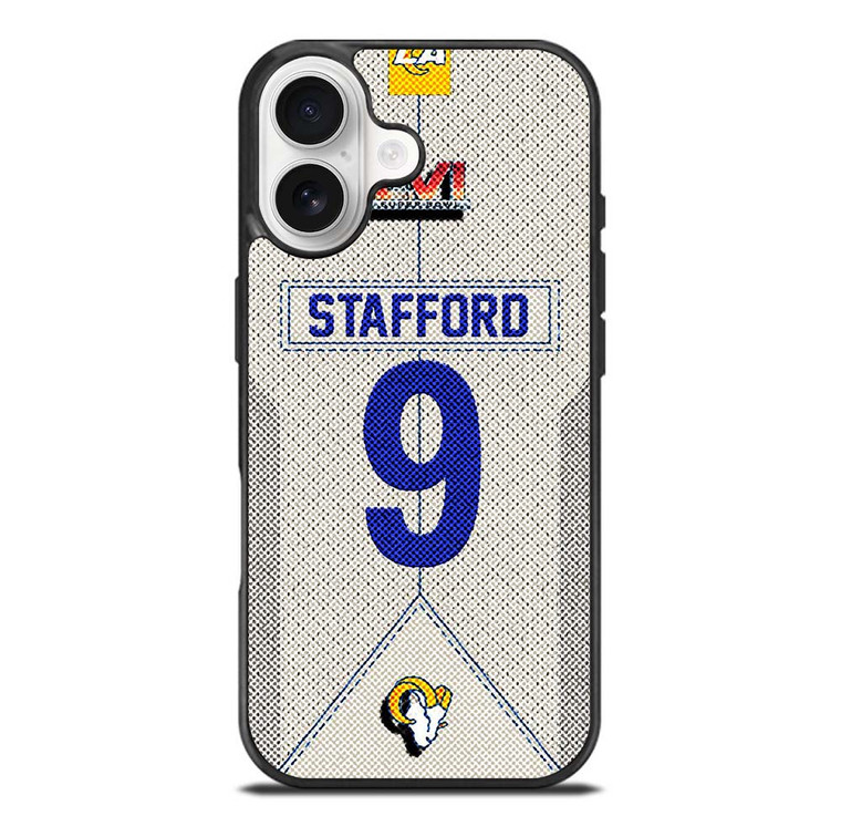 MATTHEW STAFFORD LOS ANGELES RAMS NFL SUPER BOWL LVI iPhone 17 Case Cover