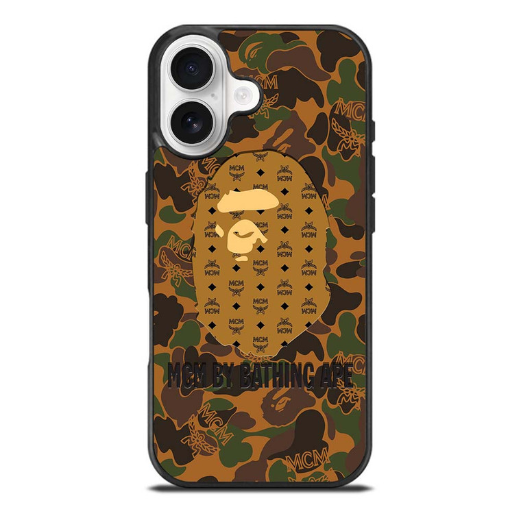 MCM MICHAEL CROMER MUNICH BATHING APE CAMO iPhone 17 Case Cover