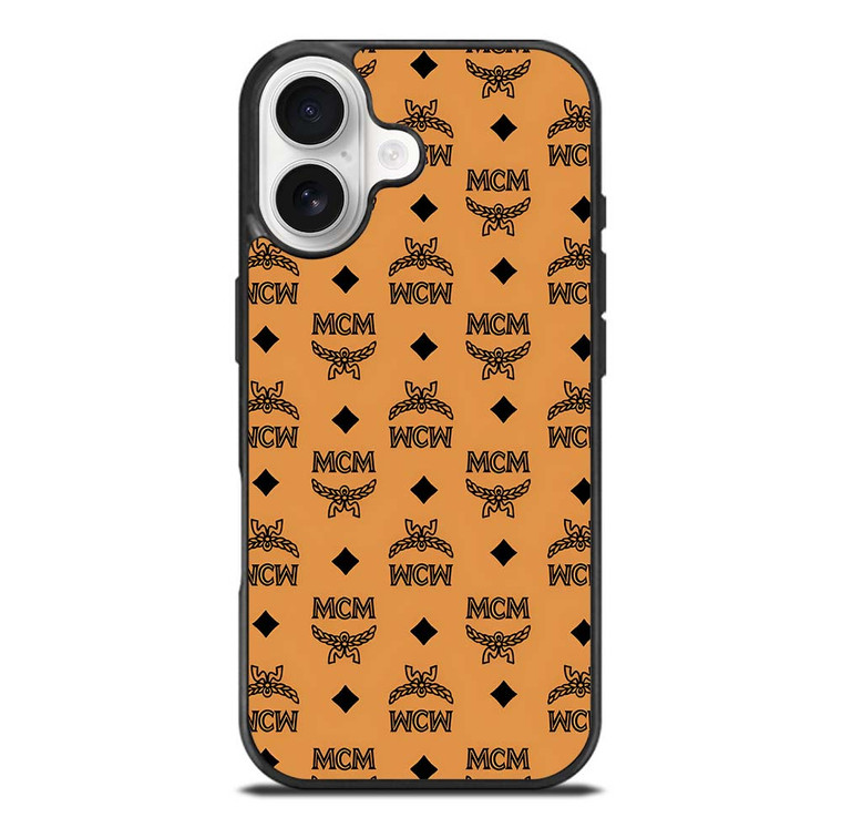 MCM MICHAEL CROMER MUNICH LOGO BROWN iPhone 17 Case Cover