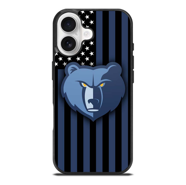MEMPHIS GRIZZLIES NBA USA FLAG iPhone 17 Case Cover