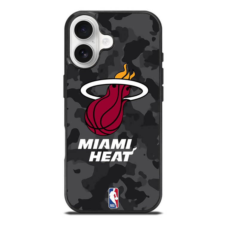 MIAMI HEAT BLACK CAMO iPhone 17 Case Cover