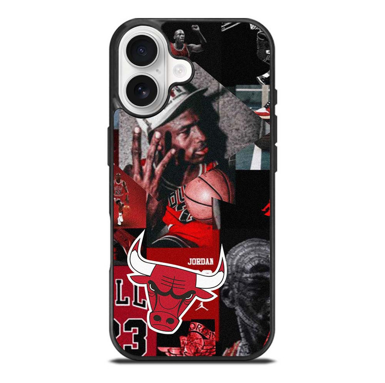 MICHAEL JORDAN CHICAGO BULLS COLLAGE iPhone 17 Case Cover