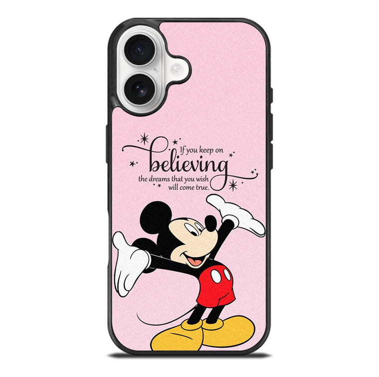 MICKEY MOUSE DISNEY QUOTES iPhone 17 Case Cover