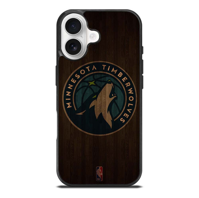 MINNESOTA TIMBERWOLVES BASKETBALL COURT NBA iPhone 17 Case Cover