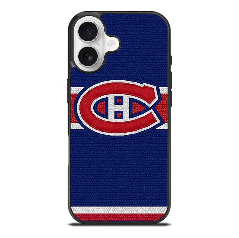 MONTREAL CANADIENS LOGO HOCKEY TEAM EMBORDERY iPhone 17 Case Cover