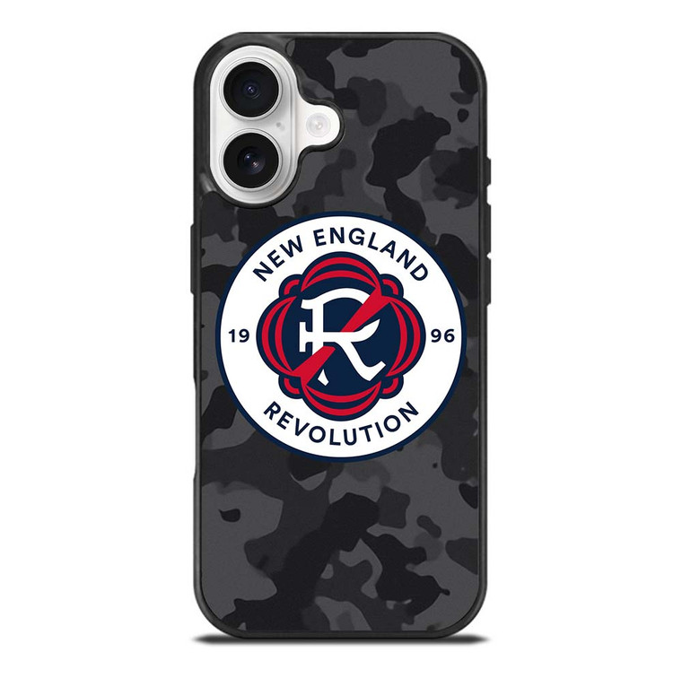 NEW ENGLAND REVOLUTION MLS BLACK CAMO iPhone 17 Case Cover