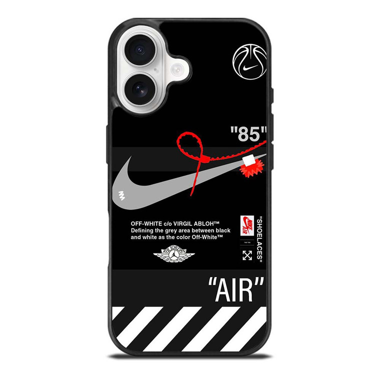 NIKE AIR JORDAN OFF WHITE STRIPES iPhone 17 Case Cover