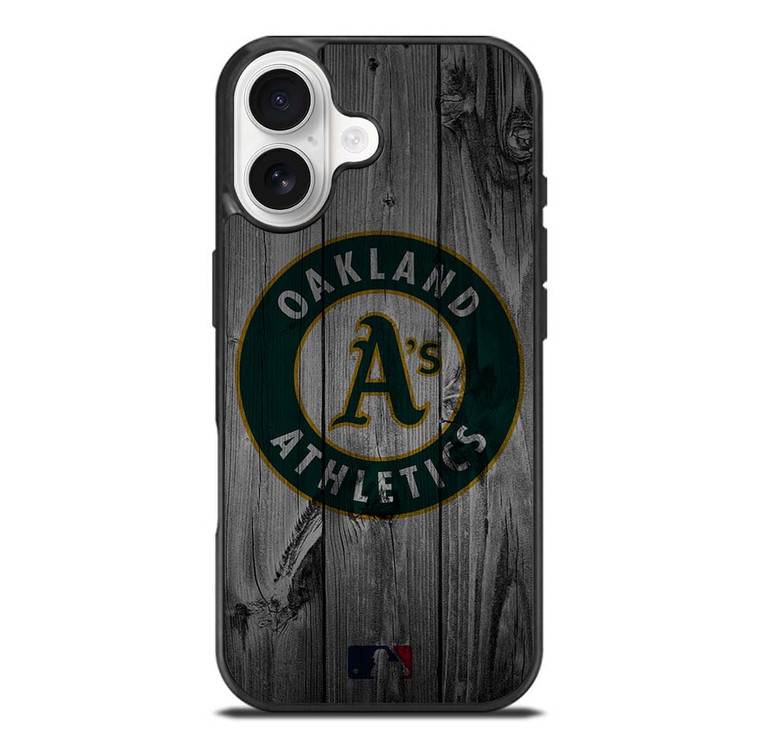 OAKLAND ATHLETICS BASEBALL MLB WOOD LOGO iPhone 17 Case Cover